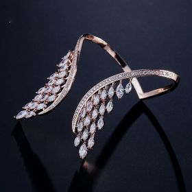 Angel wings ladies bracelet (Option: Rose gold)
