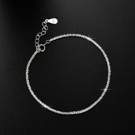 Sparkling Bracelet Anklet Copper Starry Cauliflower Necklace (Option: Bracelet 16and3cm-925 Silver)